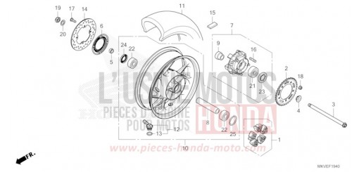 REAR WHEEL NSS750S de 2025
